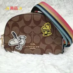 ✨️美品✨️COACH×PEANUTS ショルダーポーチ/シグネチャー