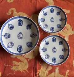 【ＧＷsale】チャイナシーズ　大中皿3点セット②