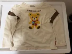 ミキハウス　クマ刺繍 Tシャツ 100サイズ