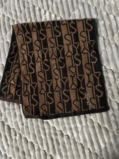 YSL フェイスタオル ブラウンと黒