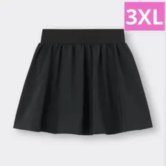 ★新品★GU ドライアクティブ スコート スカート ブラック 3XL