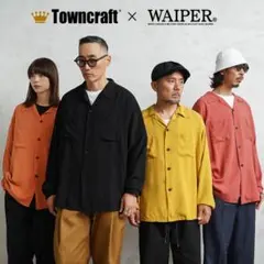 WAIPER×TOWN CRAFT Open Collar Shirts XXL