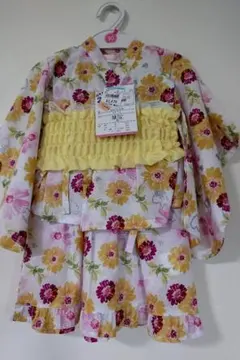 花柄ベビー甚平 90cm