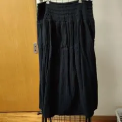 さ*び様 フレアスカート 黒 ゴム入り