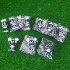 ディズニー モノクロ フィギュア ボールチェーン 9個 ミッキー ミニー