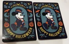 ディズニーストア　じゃんけんカード　ハロウィン　ミッキー　2枚