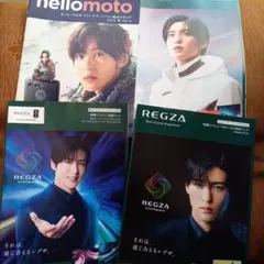 目黒蓮くんが表紙のREGZAとhellomotoの総合カタログ 4冊