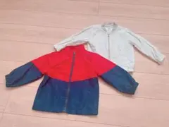 【春秋用】赤・紺のアウターとストライプジャケットセット