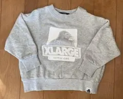 XLARGE グレー 刺繍トレーナー サイズ90