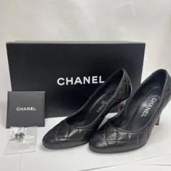美品 シャネル CHANEL パンプス ココマーク マトラッセ 34.5Cのサムネイル