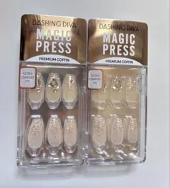 2個セット新品DASHING DIVA MAGIC PRESS シルバーサンド