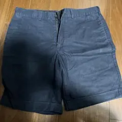 ネイビー ショートパンツ 折り返しデザイン