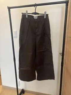 SOMETHING G ブラウン ガウチョパンツ