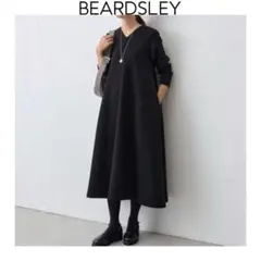 美品⭐︎22ss ビアズリー ビッグポロワンピース ブラック 黒 洗える