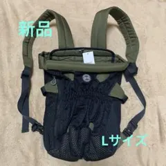 【新品】DogLemi ペットキャリー　抱っこ紐　ブラック×グリーン　L