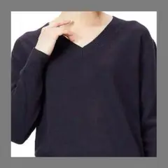 匿名発送❣️セーター Vネック コットン リラックスフィット 長袖 レディース