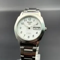 SEIKO セイコー5 自動巻 7S26-0400ホワイト文字盤 アラビアのサムネイル