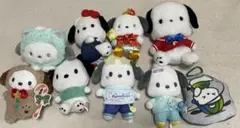 【即購入可】ポチャッコ ぬいぐるみ ポーチ 9点セット まとめ売り