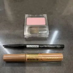 セザンヌ3点セット（チーク、アイブローペン、眉マスカラ）