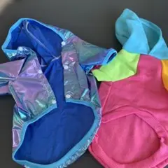 犬服二枚セットMサイズ５キロくらいまでのサイズ感