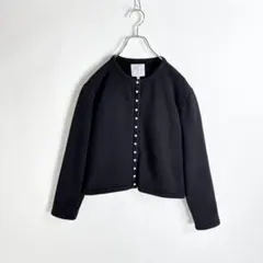 agnes b. 日本製 カーディガン プレッション ブラック 定番 2