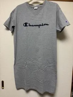 Champion 半袖ロングTシャツ グレー Women's M