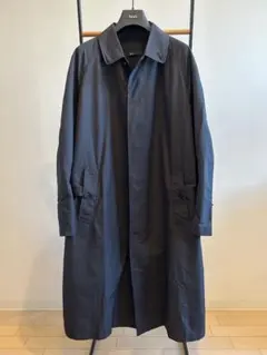 ES:S　ナイロンステンカラーコート　ブラック