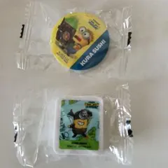 新品 くら寿司 ミニオンズ 缶バッジ 消しゴム セット