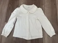 anyFAM キッズ 長袖ブラウス ホワイト 110cm