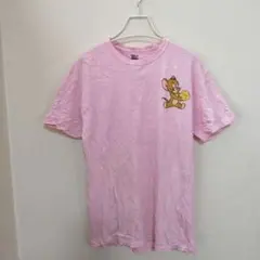 レア✨トムとジェリー ピンク【M】Tシャツ 可愛い 有名キャラ ゆったり 春夏