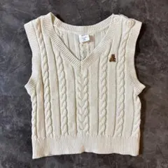 GAP Baby 白ニットベスト　12-18M 80