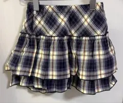 kp ニットプランナー　チェック フリルキュロット　スカッツ130サイズ