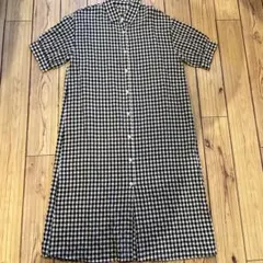 MOUSSY チェック柄 半袖シャツワンピース - メルカリ