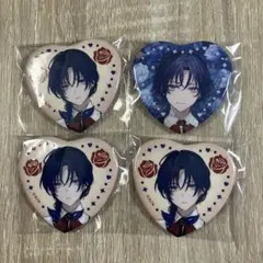 にじさんじ Rose Valentine 花籠つばさ ハート缶バッジ