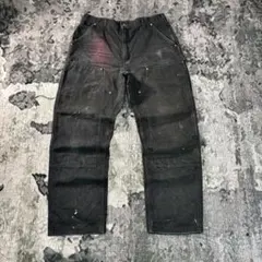 USA製 Carhartt 極上フェード 金ボタン YKKジップ 裾ペンキ