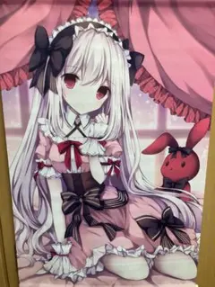 【購入前コメント必須】來実ましろ　オリジナルイラスト　ゴスロリ　タペストリー