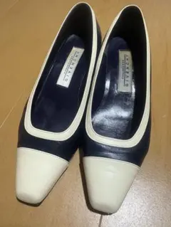 最終値下げGIVENCHY ネイビー ホワイト パンプス 38