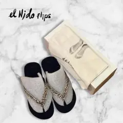 新品　el nido flips BN-103 レオパード　サンダル　41 新品 el nido flips BN-103 サンダル レオパード 41 - メルカリ