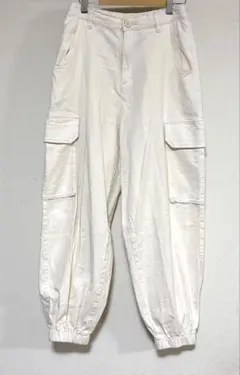 ☆ホワイト コットン カーゴパンツ☆repipi armario☆