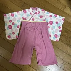 ベビー袴 90㎝ ひな祭り 女の子　ピンク　桜