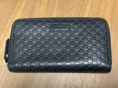 GUCCI ジップアラウンドウォレット グッチ 長財布 シマレザー