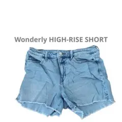 【Wonderly HIGH-RISE SHORT 】BR ライトブルー