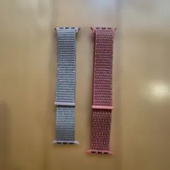 Apple Watch メッシュバンド 薄いピンクと濃いピンク