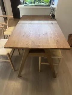 unico アディ　ダイニングテーブル　1350✖️800＋チェアセット