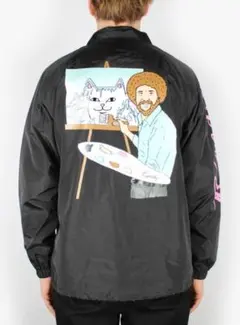 最後の1点 RIPNDIP コーチジャケット Jacket Black Mサイズのサムネイル