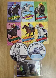 札幌競馬場　競走馬ステッカーシール＆コースター