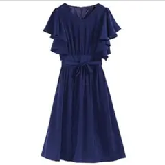 本日限定値下げ！　新品未使用　フォーマル　ドレス　ワンピース　ネイビー　Mサイズ