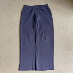 00s チャンピオン スウェットパンツ 裾リブ無し　ナス紺