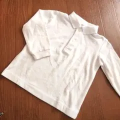 ♦️週末価格【95】ドレッサージュ ホワイト ポロ 長袖 フォーマル 男子女子