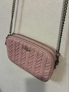 美品COACH キルティング レザー ショルダーバッグのサムネイル